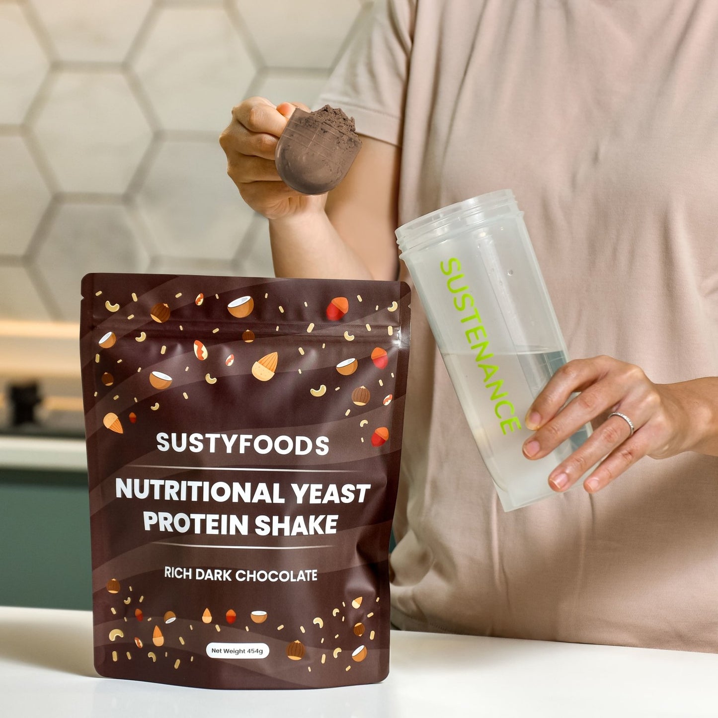Nutritional Yeast Protein Shake | 454g (1 lb) - Sustyfoods Singapore meal replacements