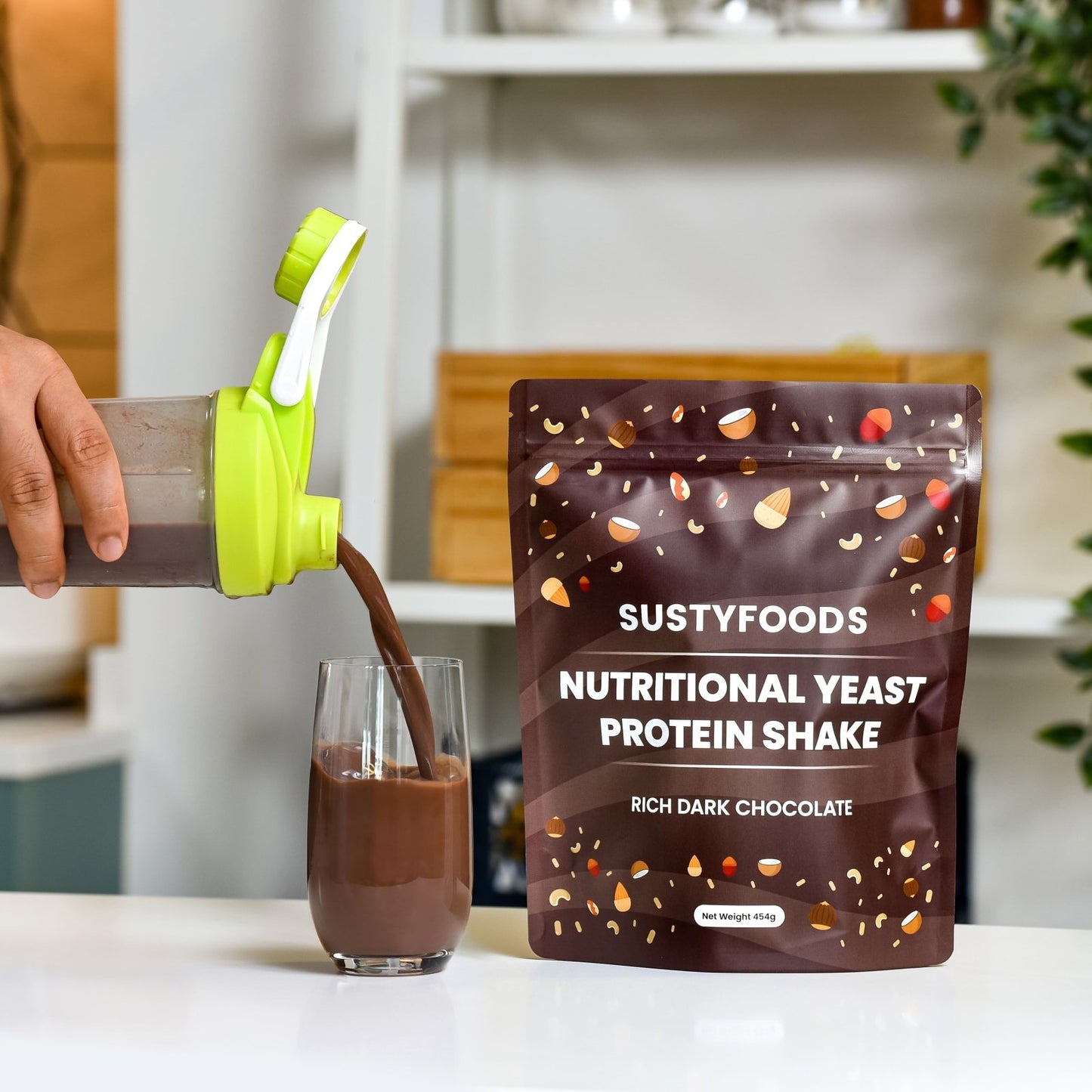 Nutritional Yeast Protein Shake | 454g (1 lb) - Sustyfoods Singapore meal replacements