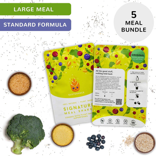 Signature Shakes | Large | Bundle of 5 - Sustenance meal replacements